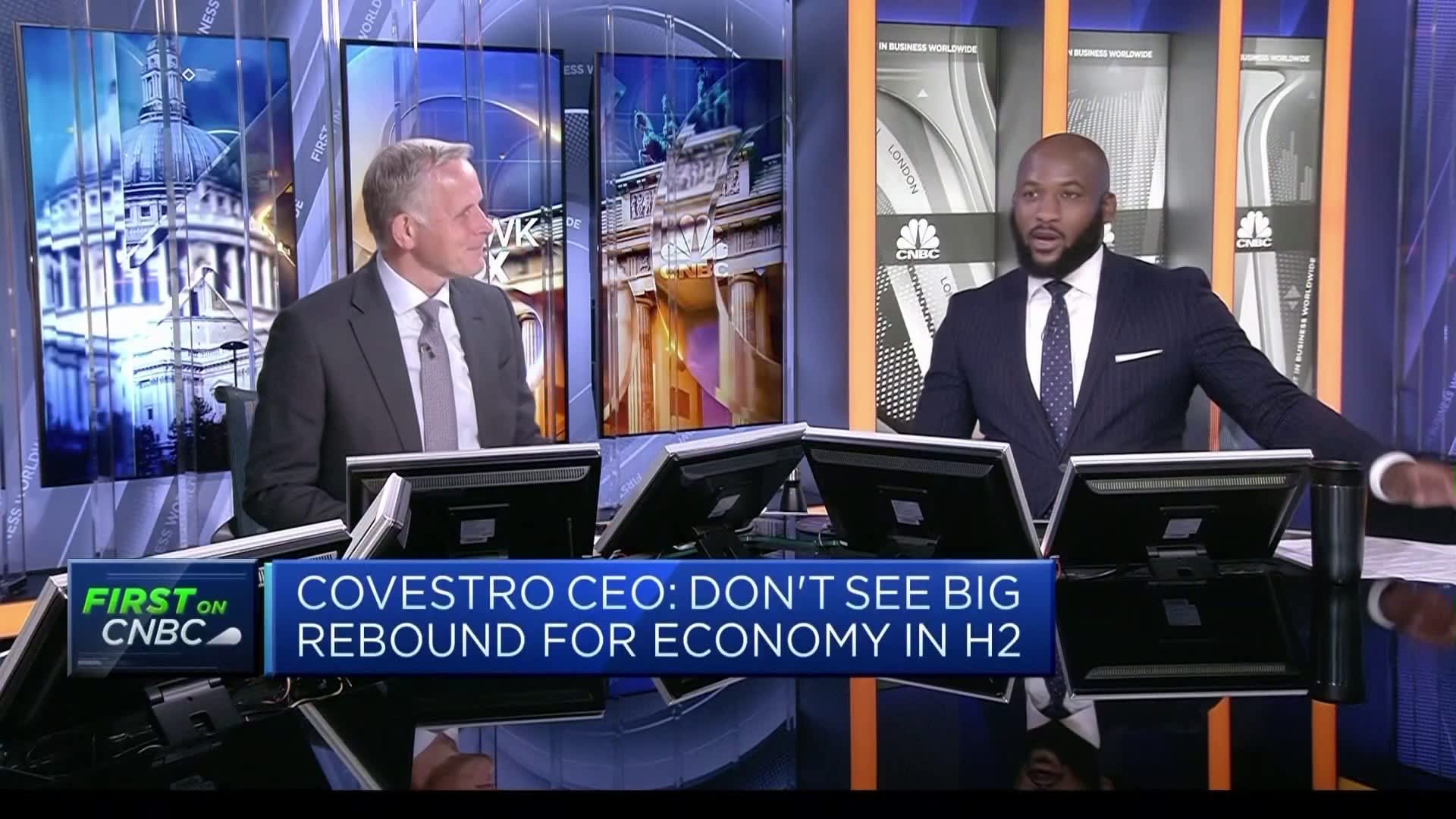 Covestro CEO: Doesn't expect a rebound in the economy for the remainder of the year