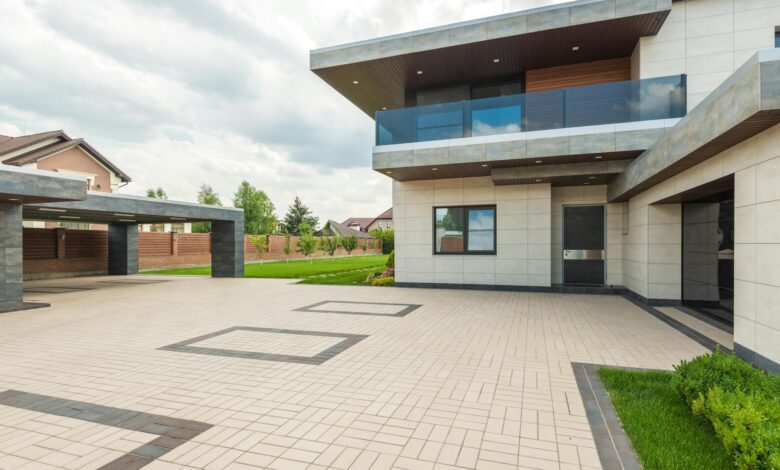 Modern single-family home exterior showing residential property with equity potential