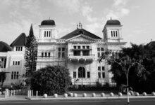 Modern regional bank building facade representing traditional financial institutions entering cryptocurrency markets