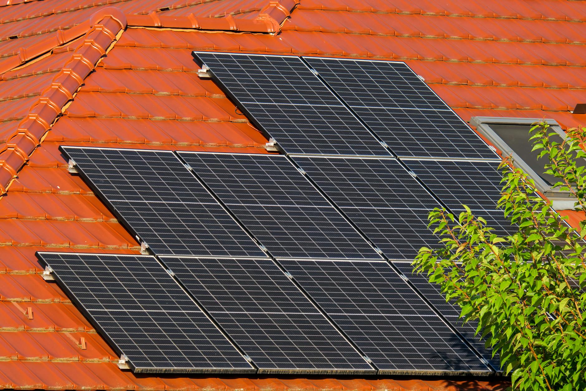 Solar panel installation on rural property showcasing renewable energy infrastructure