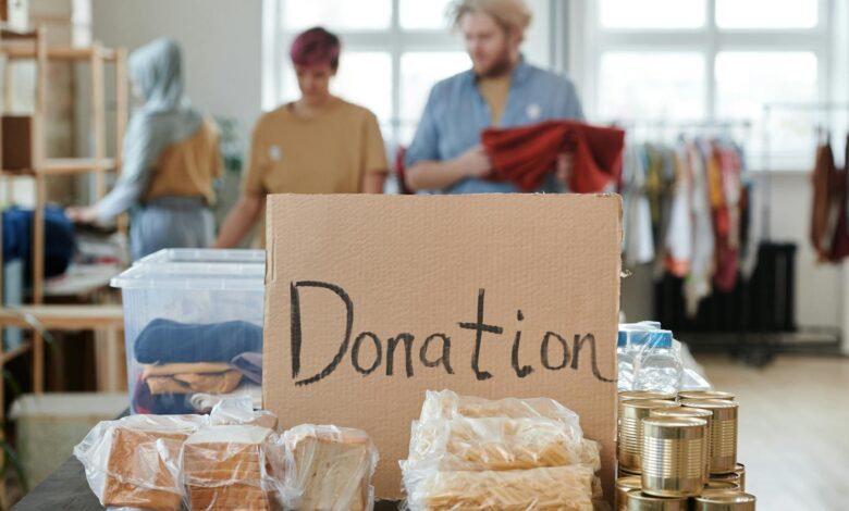 A donation collection box representing charitable giving and fund accumulation