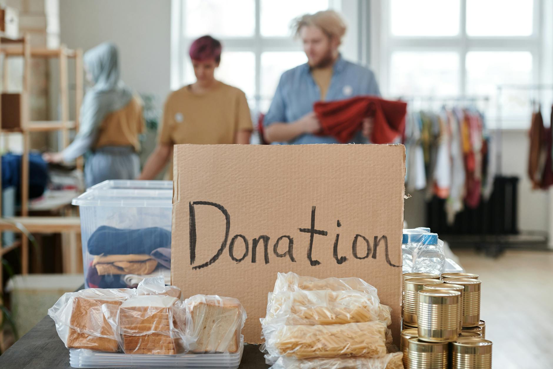 A donation collection box representing charitable giving and fund accumulation