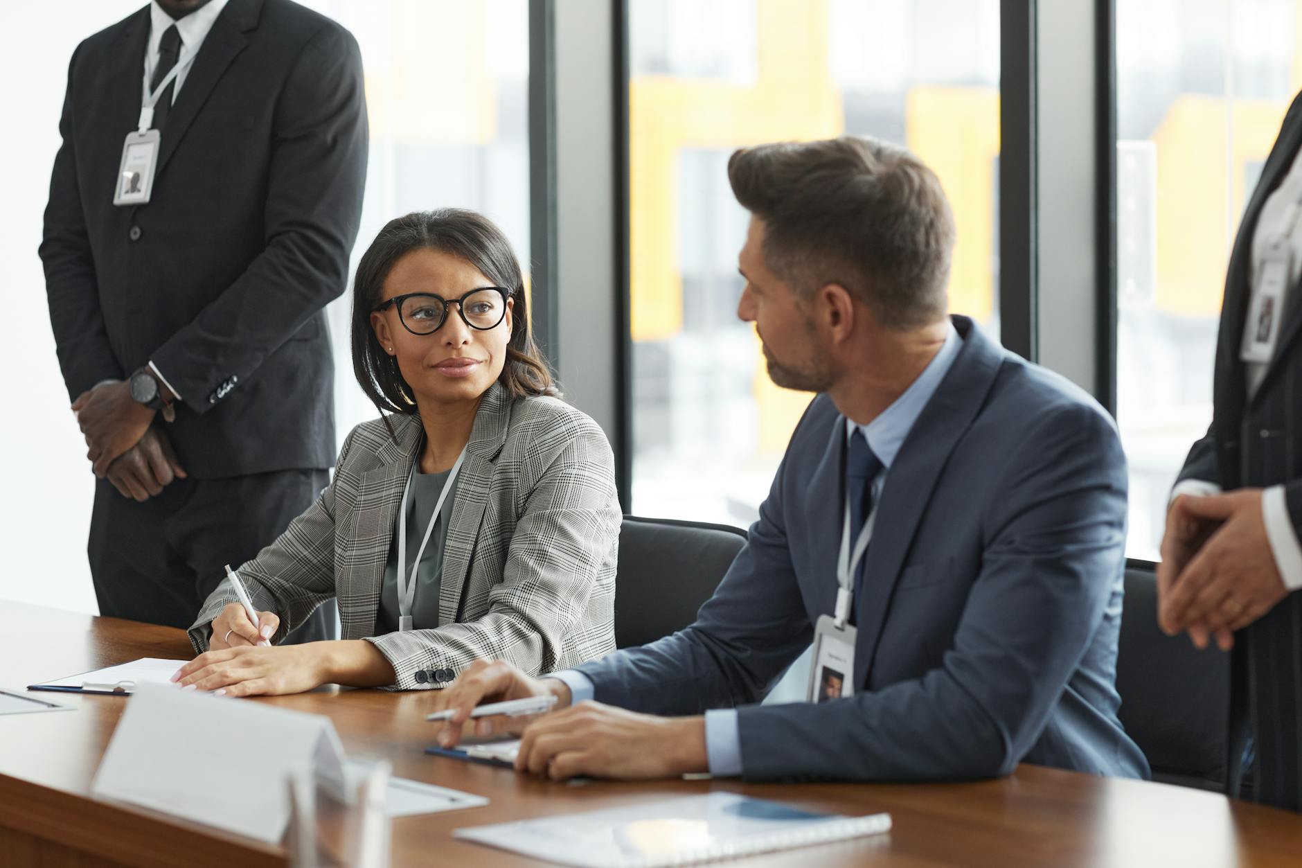 Professional business meeting room where family office investment decisions are made