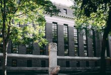Large university campus building representing institutional endowment management