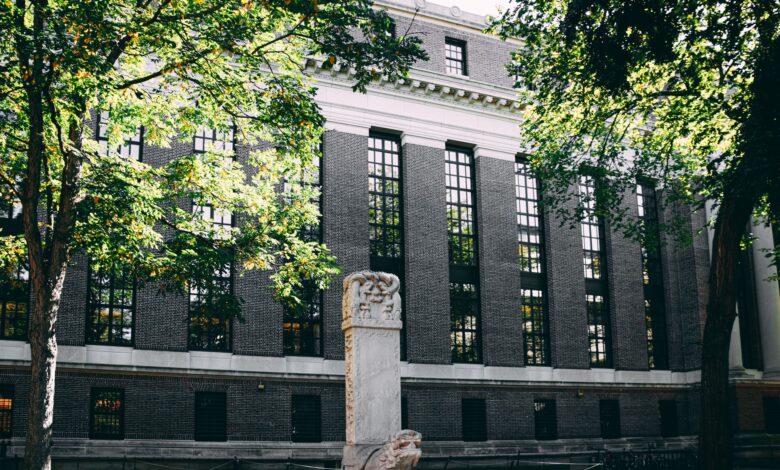 Large university campus building representing institutional endowment management
