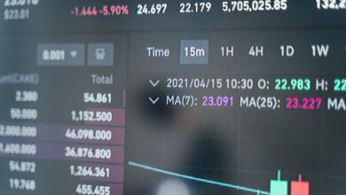 Financial professional reviewing municipal bond fund data on a trading screen
