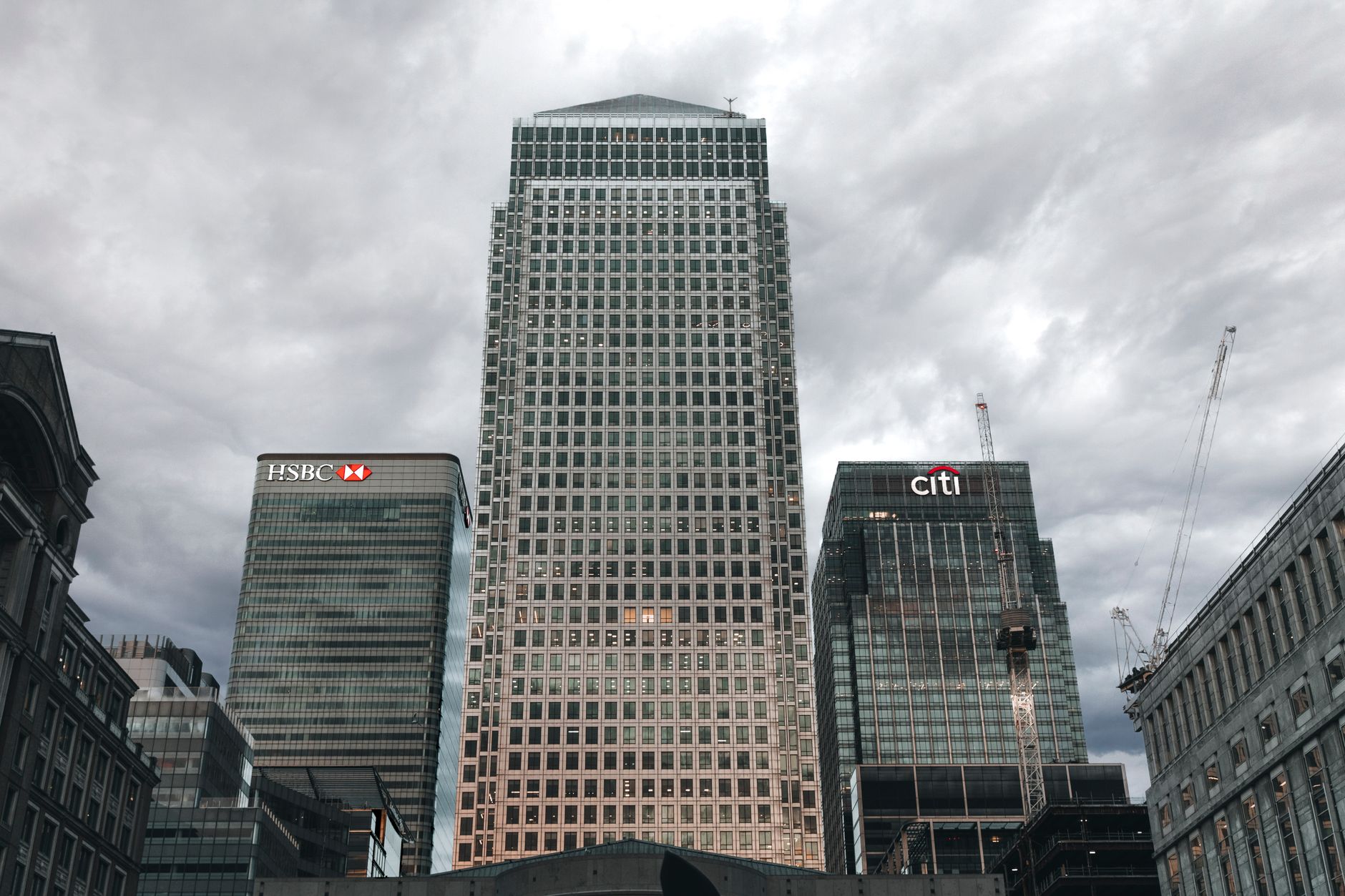 Urban financial district representing institutional private credit markets
