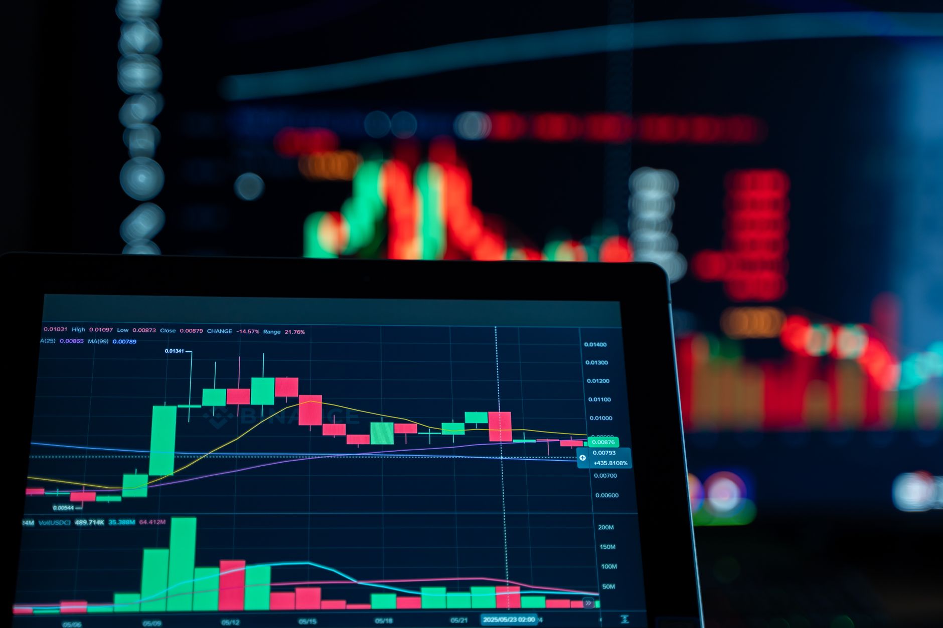 Financial traders monitoring screens in a professional investment office