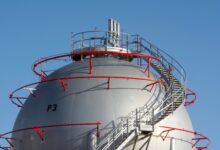Industrial pipeline infrastructure used for transporting ethanol fuel across agricultural regions