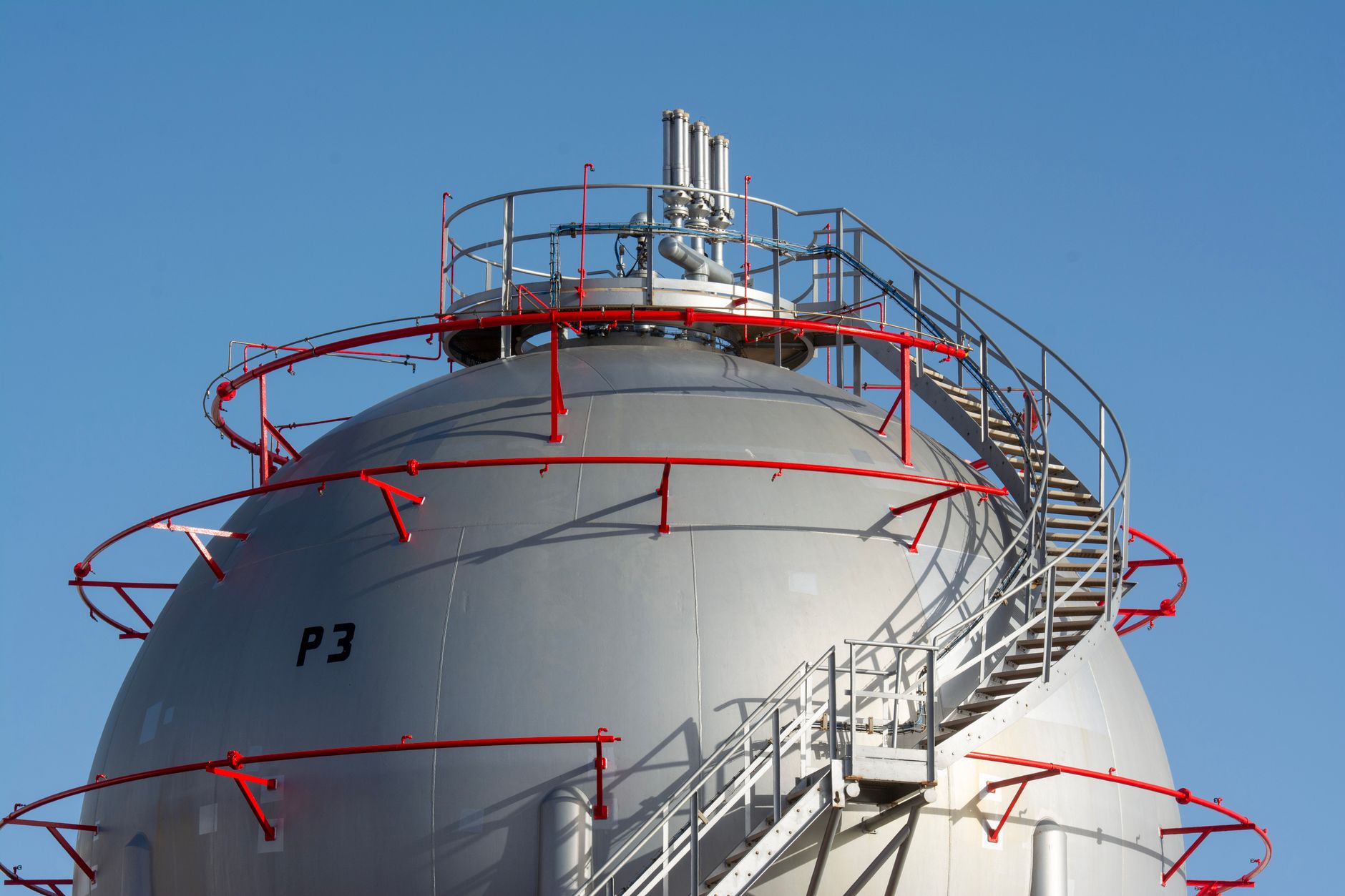 Industrial pipeline infrastructure used for transporting ethanol fuel across agricultural regions