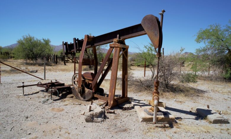 Oil well equipment in an open field representing oilfield infrastructure investment