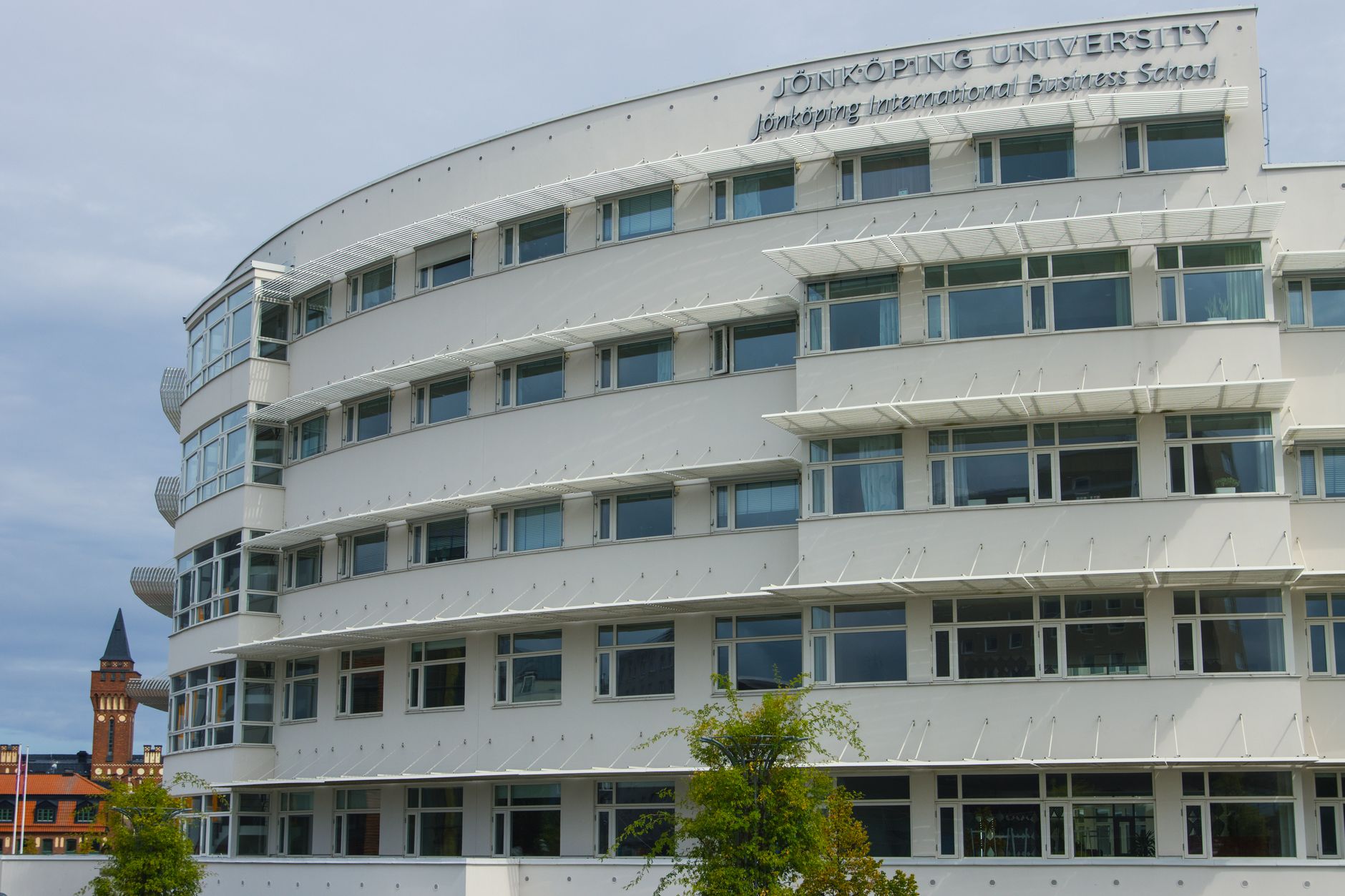 University campus building representing endowment fund management and institutional investing