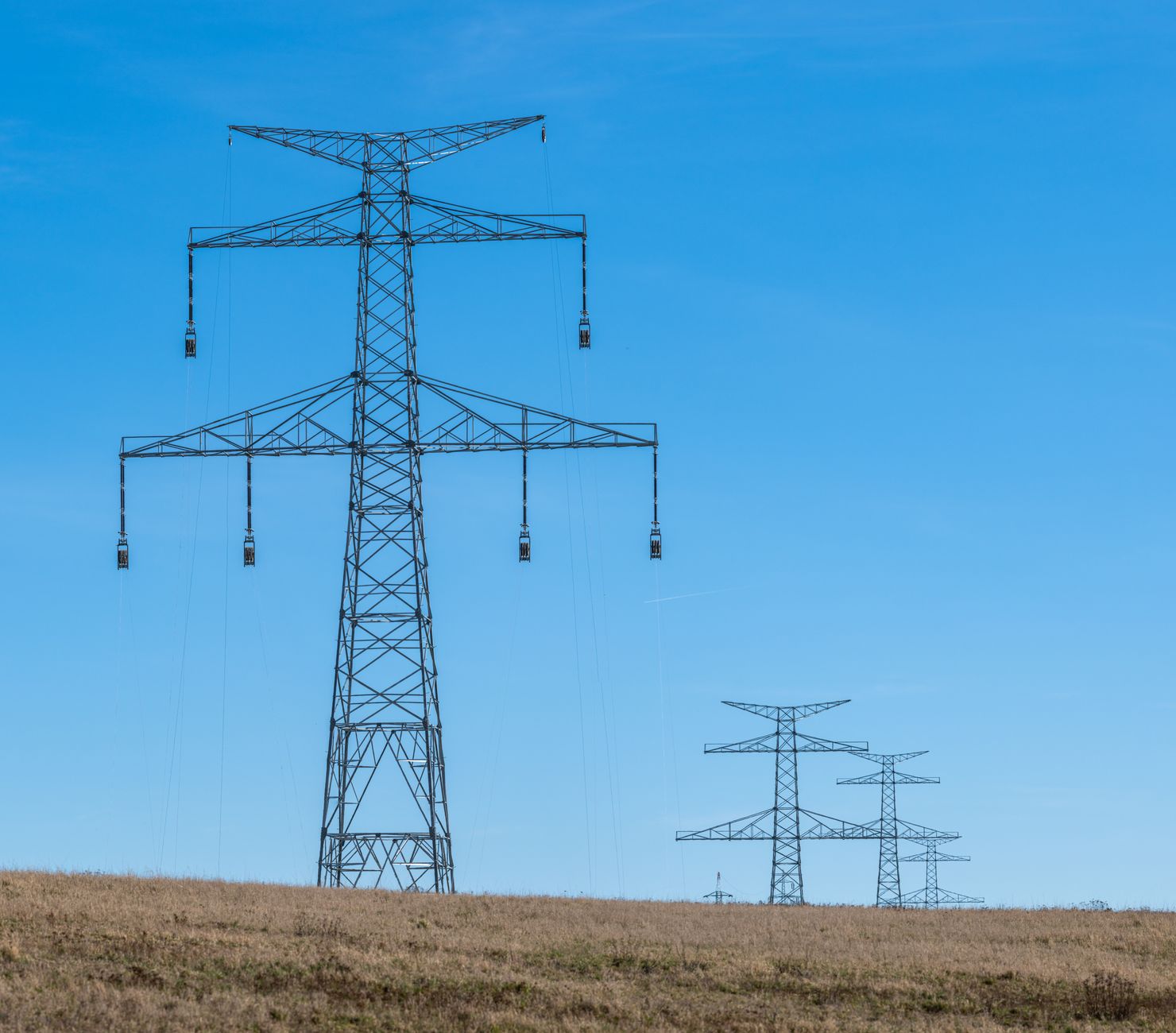 Energy distribution infrastructure in a rural landscape