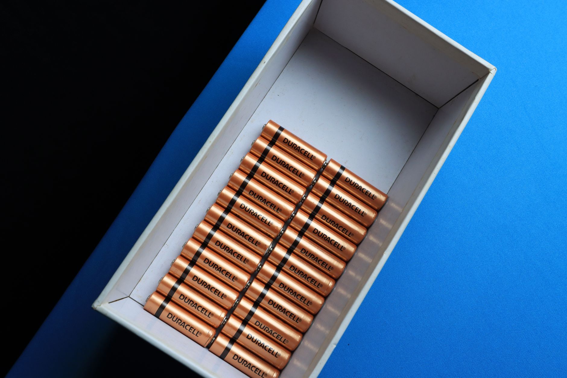 Close-up of lithium battery cells used in electric vehicles and energy storage