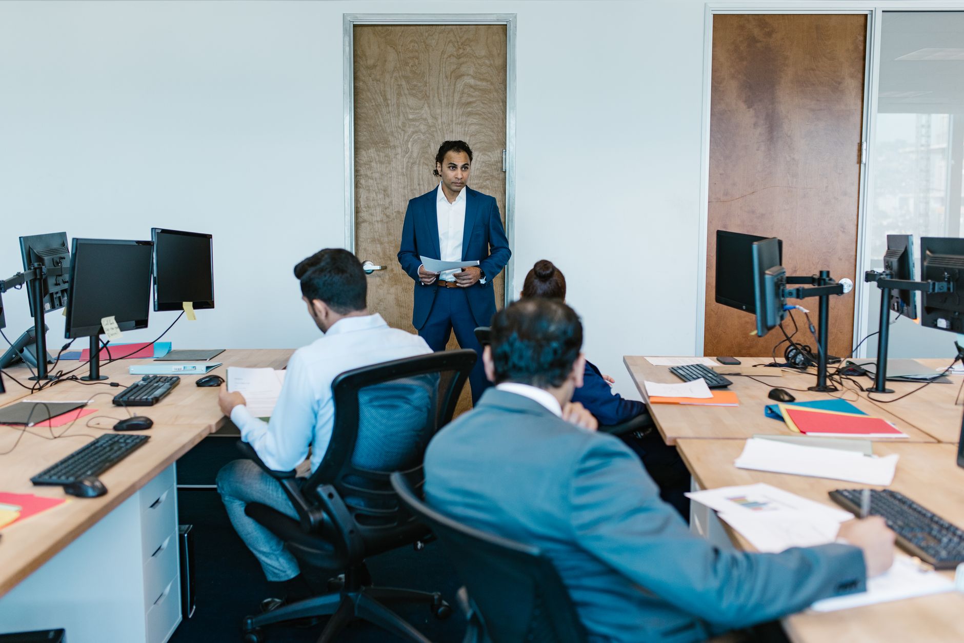 Private wealth management office environment representing family office investment strategy